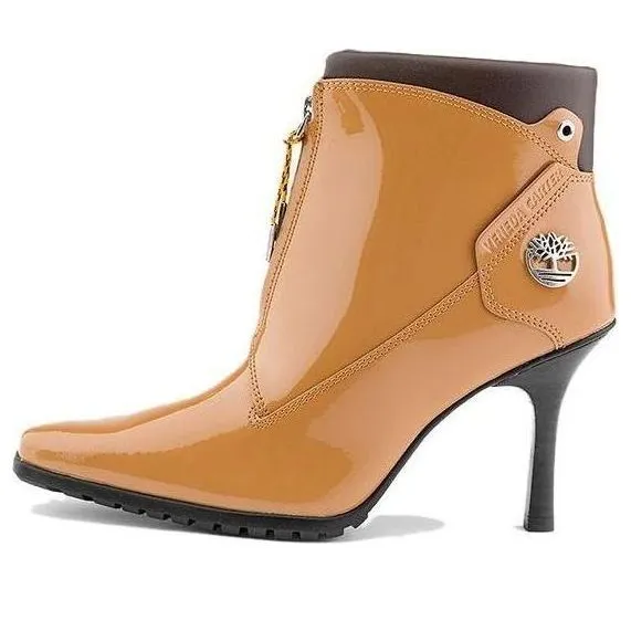 (WMNS) Timberland x Veneda Carter Zip Boots 'Wheat Patent Leather' A69SQW sold by KicksCrew
