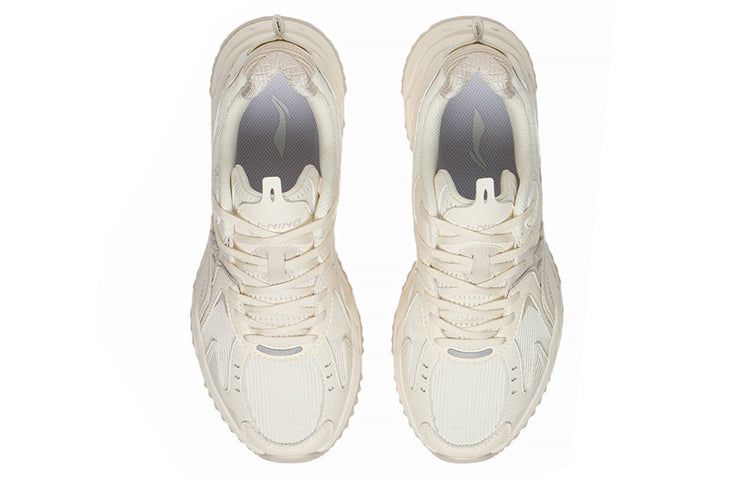 (WMNS) Li-Ning Casual Lightweight Low-Top Sneakers 'White Beige' ARLS022-4 sold by KicksCrew product image thumbnail 4