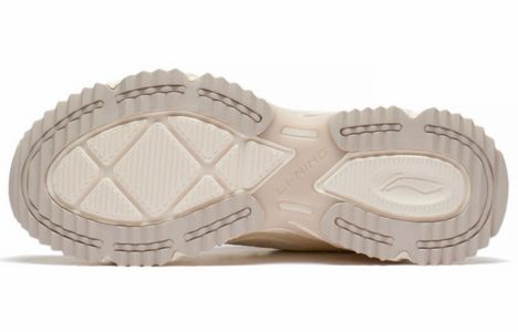 (WMNS) Li-Ning Casual Lightweight Low-Top Sneakers 'White Beige' ARLS022-4 sold by KicksCrew
