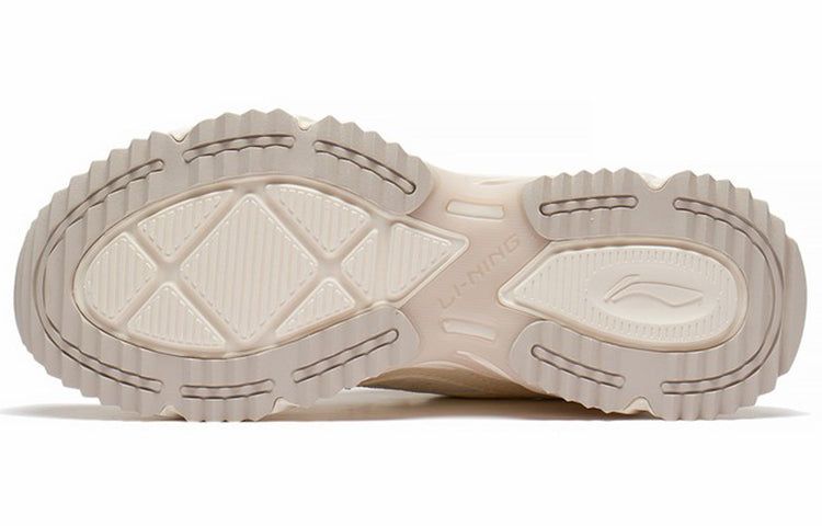 (WMNS) Li-Ning Casual Lightweight Low-Top Sneakers 'White Beige' ARLS022-4 sold by KicksCrew product image thumbnail 5