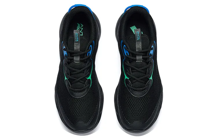 ANTA Running Series Sneakers 'Black with Blue Green Deco' 912225535-4 sold by KicksCrew product image thumbnail 4