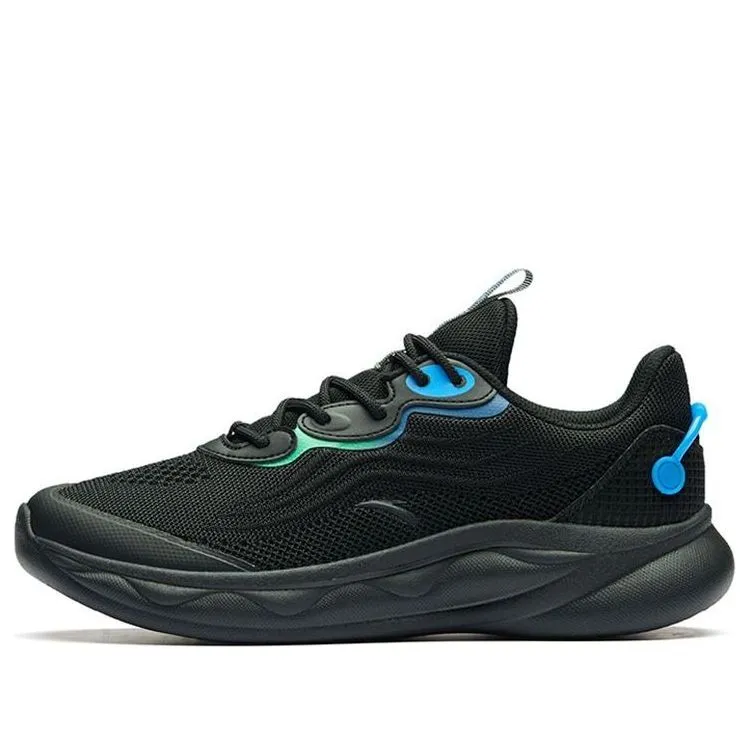 ANTA Running Series Sneakers 'Black with Blue Green Deco' 912225535-4 sold by KicksCrew