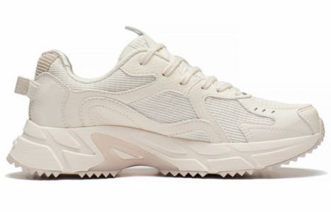 (WMNS) Li-Ning Casual Lightweight Low-Top Sneakers 'White Beige' ARLS022-4 sold by KicksCrew
