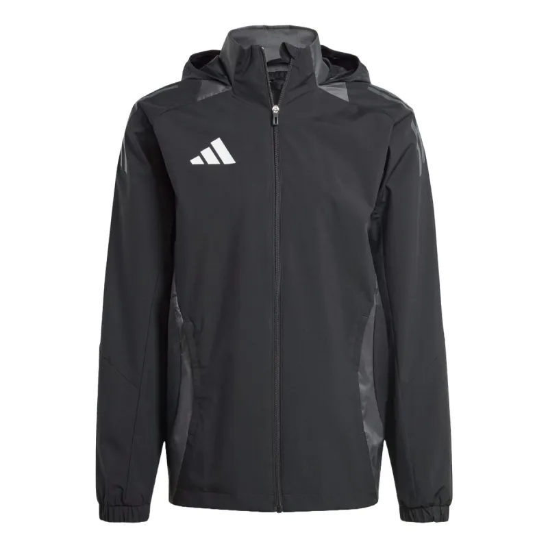 adidas Tiro 24 Competition All-Weather Jacket Asia Sizing 'Black Grey' IJ8343 sold by KicksCrew