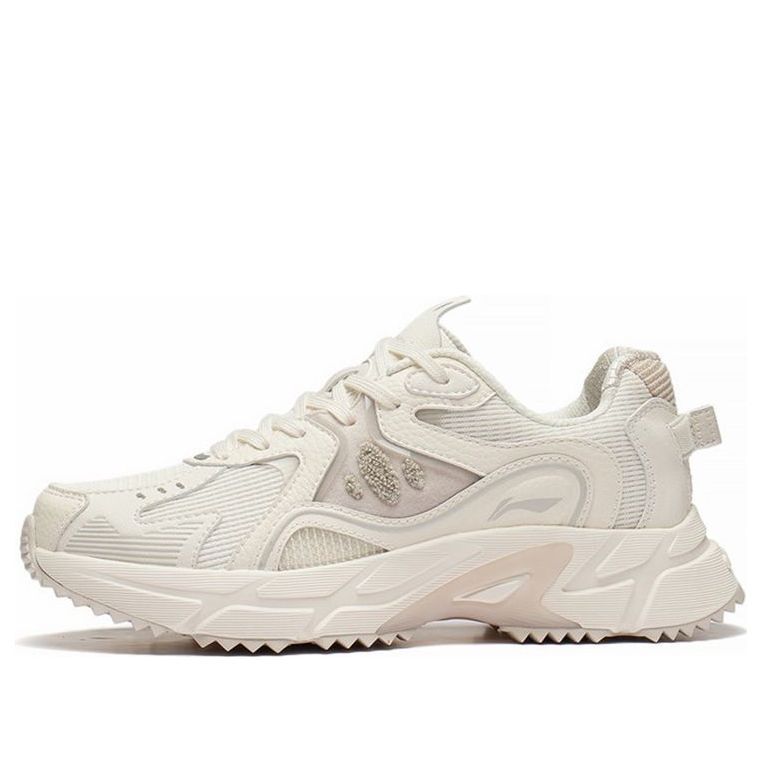 (WMNS) Li-Ning Casual Lightweight Low-Top Sneakers 'White Beige' ARLS022-4 sold by KicksCrew
