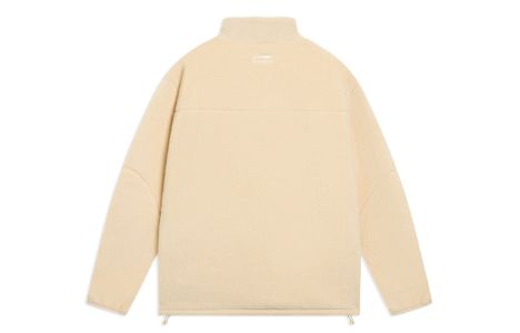 Li-Ning Logo Half Zip Fleece Jacket 'Light Brown' AAES939-3 sold by KicksCrew