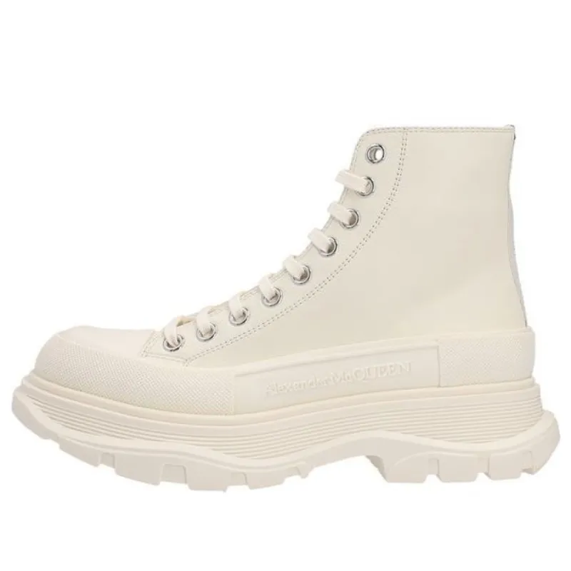 (WMNS) Alexander McQueen Tread Slick Boots 'Beige' 702041WHZ627906 sold by KicksCrew