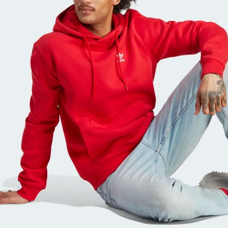 adidas Trefoil Hoodie 'Red' IM4530 sold by KicksCrew product image thumbnail 4