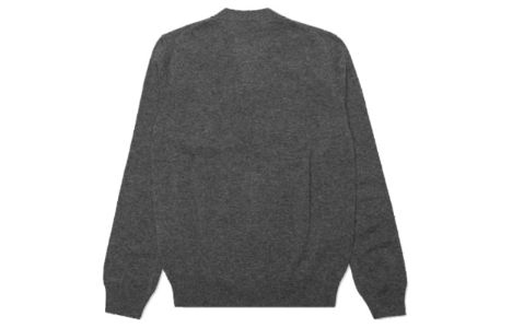 COMME des GARCONS PLAY Cardigan Double Emblem 'Grey' AZ-N058-051-3 sold by KicksCrew