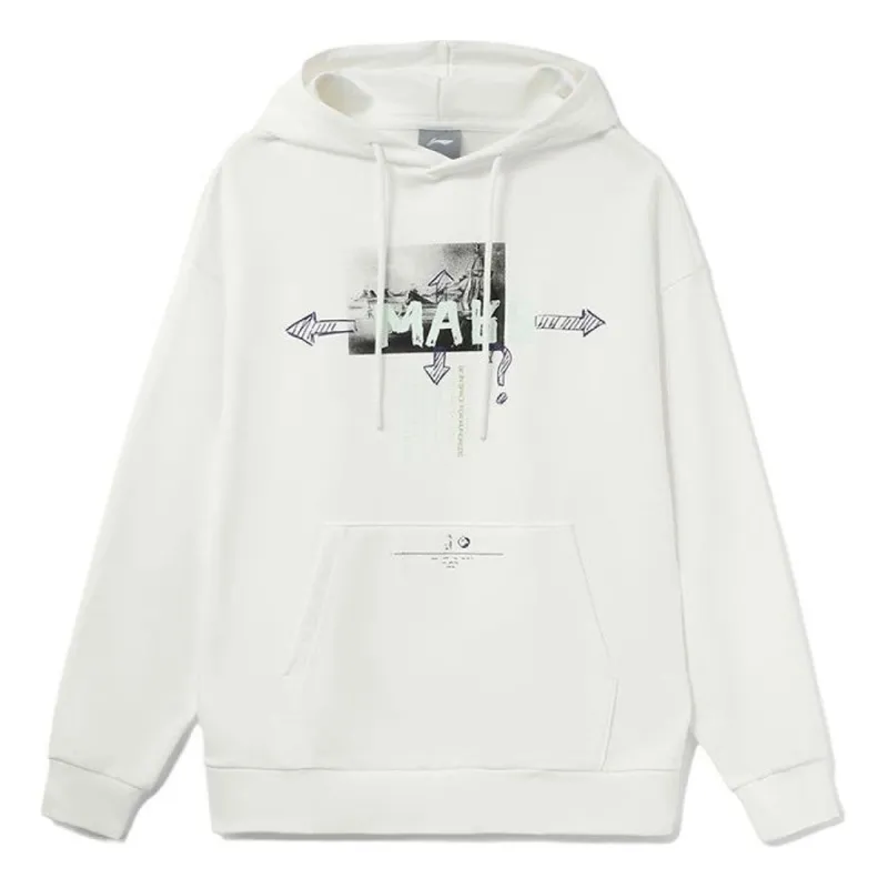Li-Ning Counterflow Mars Graphic Hoodie 'Creamy White' AWDRD66-1 sold by KicksCrew
