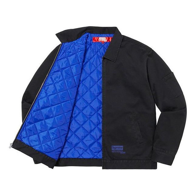 Supreme x JUNYA WATANABE COMME des GARONS MAN Printed Work Jacket 'Black Navy' SUP-FW21-284 sold by KicksCrew product image thumbnail 3