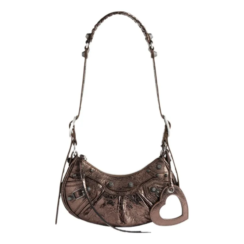 (WMNS) Balenciaga Le Cagole Xs Shoulder Bag Metallized 'Brown' 6713090GT3Y2564 sold by KicksCrew