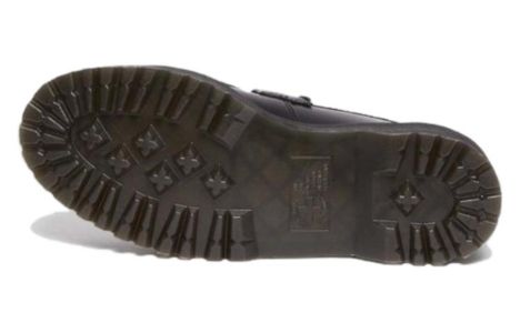 Dr.Martens Adrian Snaffle Hair On & Leather Cow Print Kiltie Loafers 'Black' 31097937 sold by KicksCrew