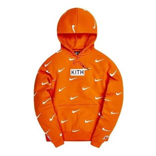 KITH x Nike New York Knicks AOP Hoodie 'Orange' NKCZ1749-820 sold by KicksCrew