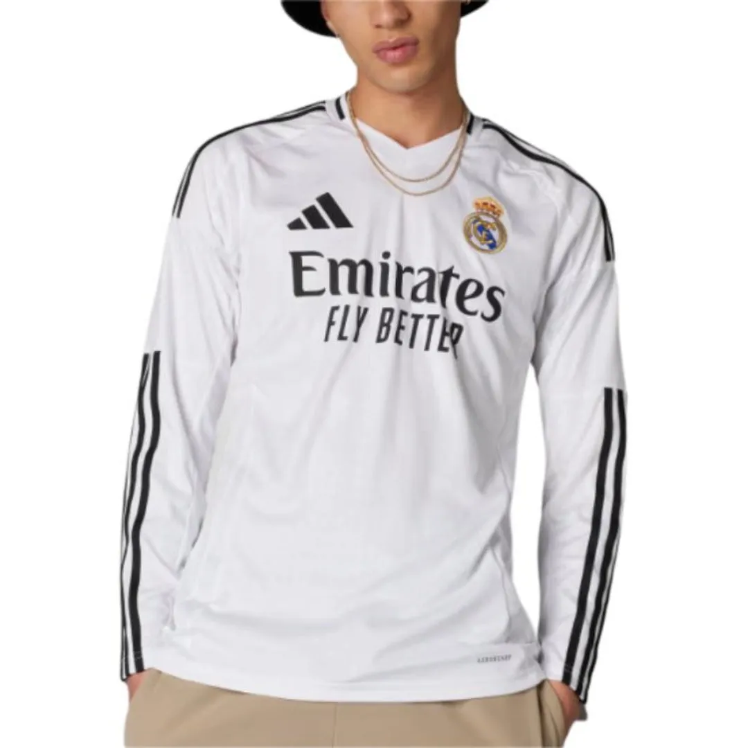 adidas Real Madrid 24/25 Long Sleeve Home Jersey 'White