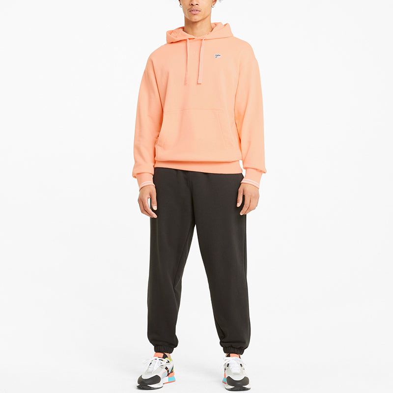 Puma Downtown Logo Hoodie 'Pink Black White' 531430-26 sold by KicksCrew product image thumbnail 3