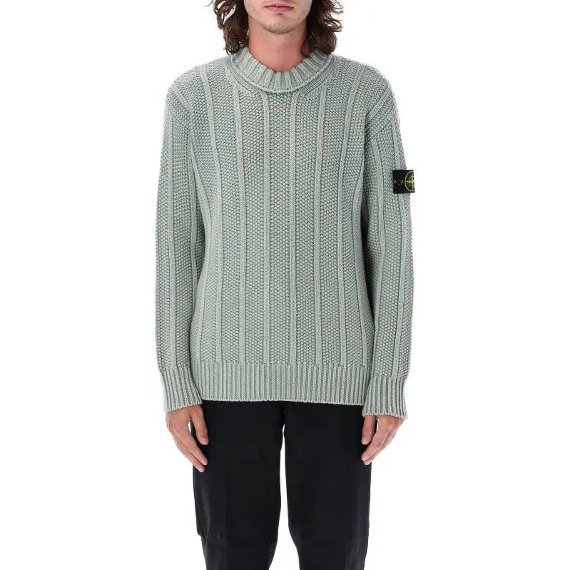 STONE ISLAND Pure Wool Sweater 'Sage' 7915568T1-V0055 sold by KicksCrew product image thumbnail 3