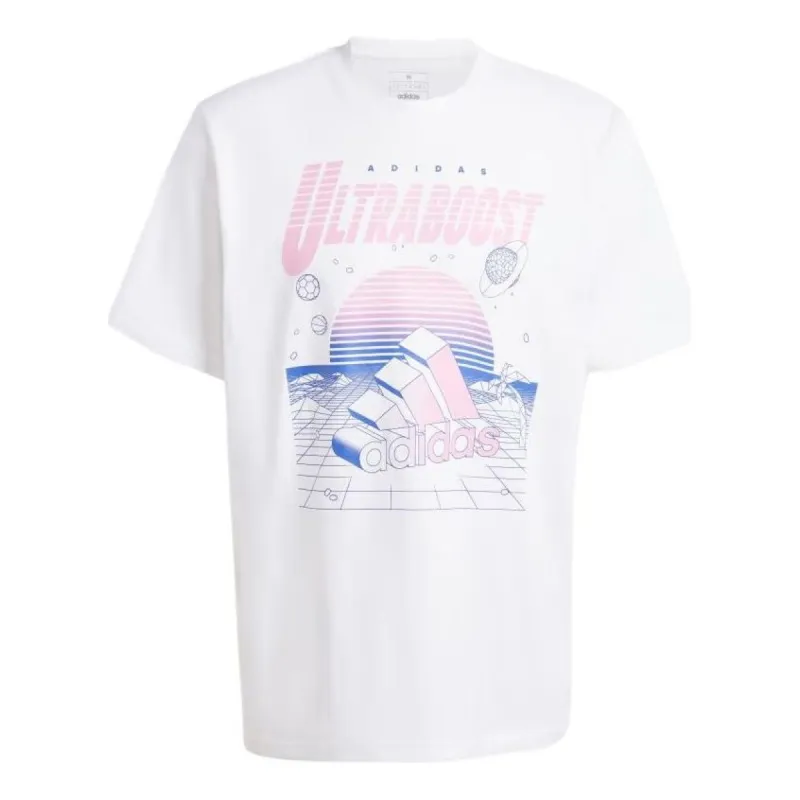 adidas Neon Ultraboost Graphic T-shirt 'White' IN6474 sold by KicksCrew
