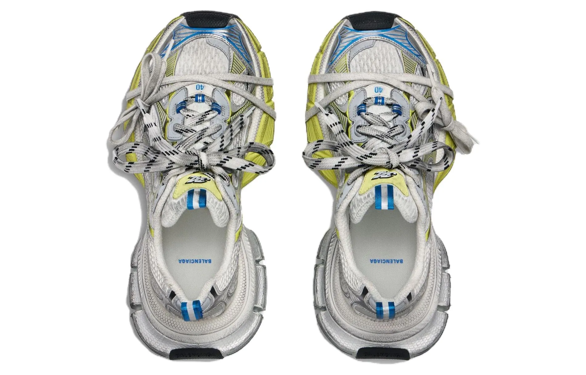 (WMNS) Balenciaga 3XL Sneaker 'White Yellow Blue Mesh' 734731W3XL59074 sold by KicksCrew product image thumbnail 4