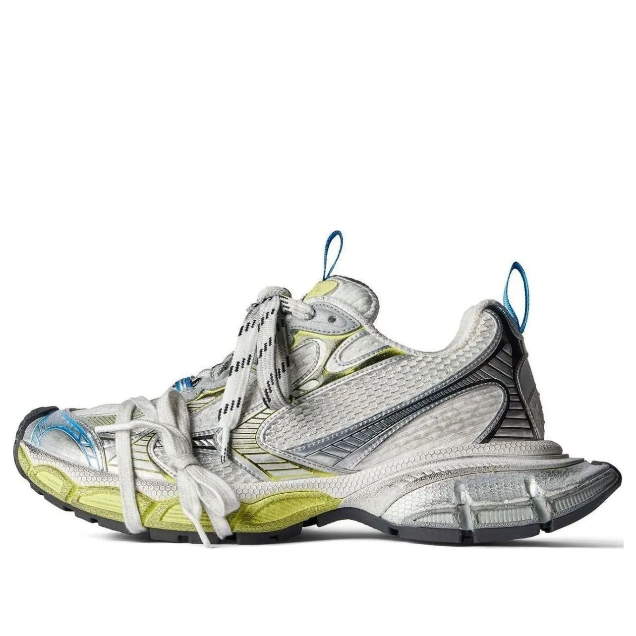 (WMNS) Balenciaga 3XL Sneaker 'White Yellow Blue Mesh' 734731W3XL59074 sold by KicksCrew