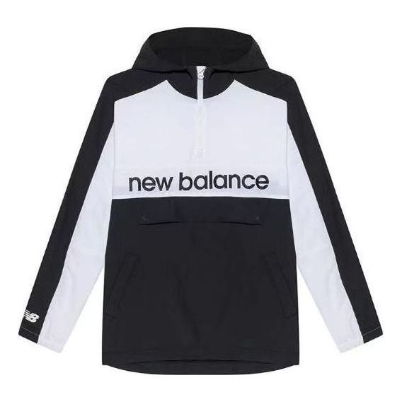 New Balance Colorblock Casual Jacket 'Black White' NA81N011-BK sold by KicksCrew
