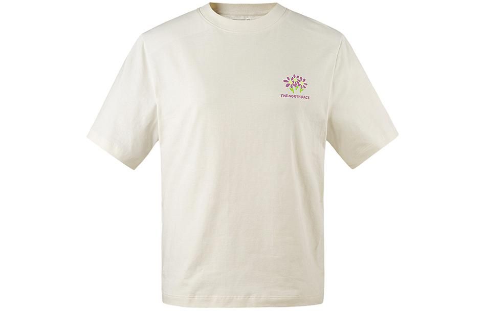 (WMNS) THE NORTH FACE Printed T-shirt 'Beige' NF0A88G1-QLI sold by KicksCrew product image thumbnail 2