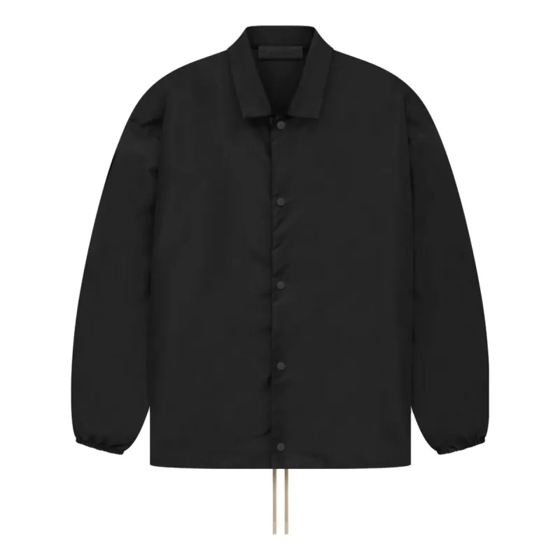 Fear of God Essentials The Black Collection Coaches Jacket 'Jet Black' 202SP232010F sold by KicksCrew
