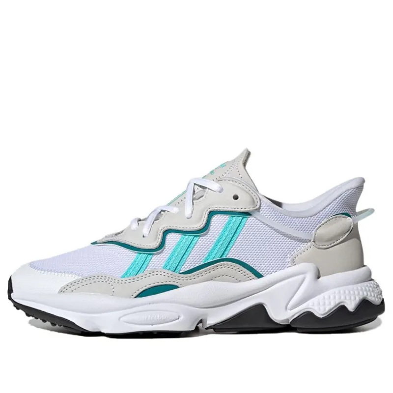 GS) adidas originals Oztral 'Crystal White Lucid Fuchsia