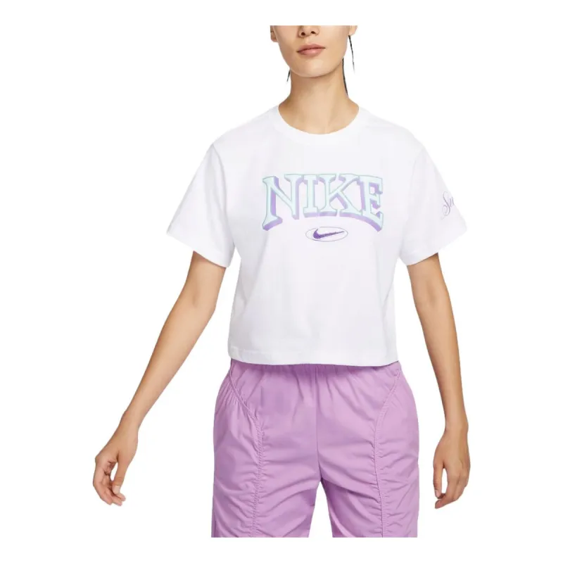 (WMNS) Nike Sportswear Graphic Oversized T-Shirt Asia Sizing 'White' FZ2856-100 sold by KicksCrew