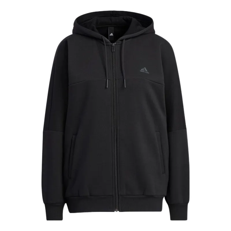 (WMNS) adidas Word Fleece Hoodie 'Black' HM2814 sold by KicksCrew
