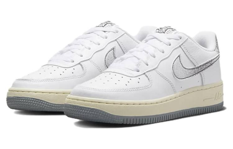(GS) Nike Air Force 1 Low LV8 3 'White Smoke Gray' DX1657-100 sold by KicksCrew product image thumbnail 3