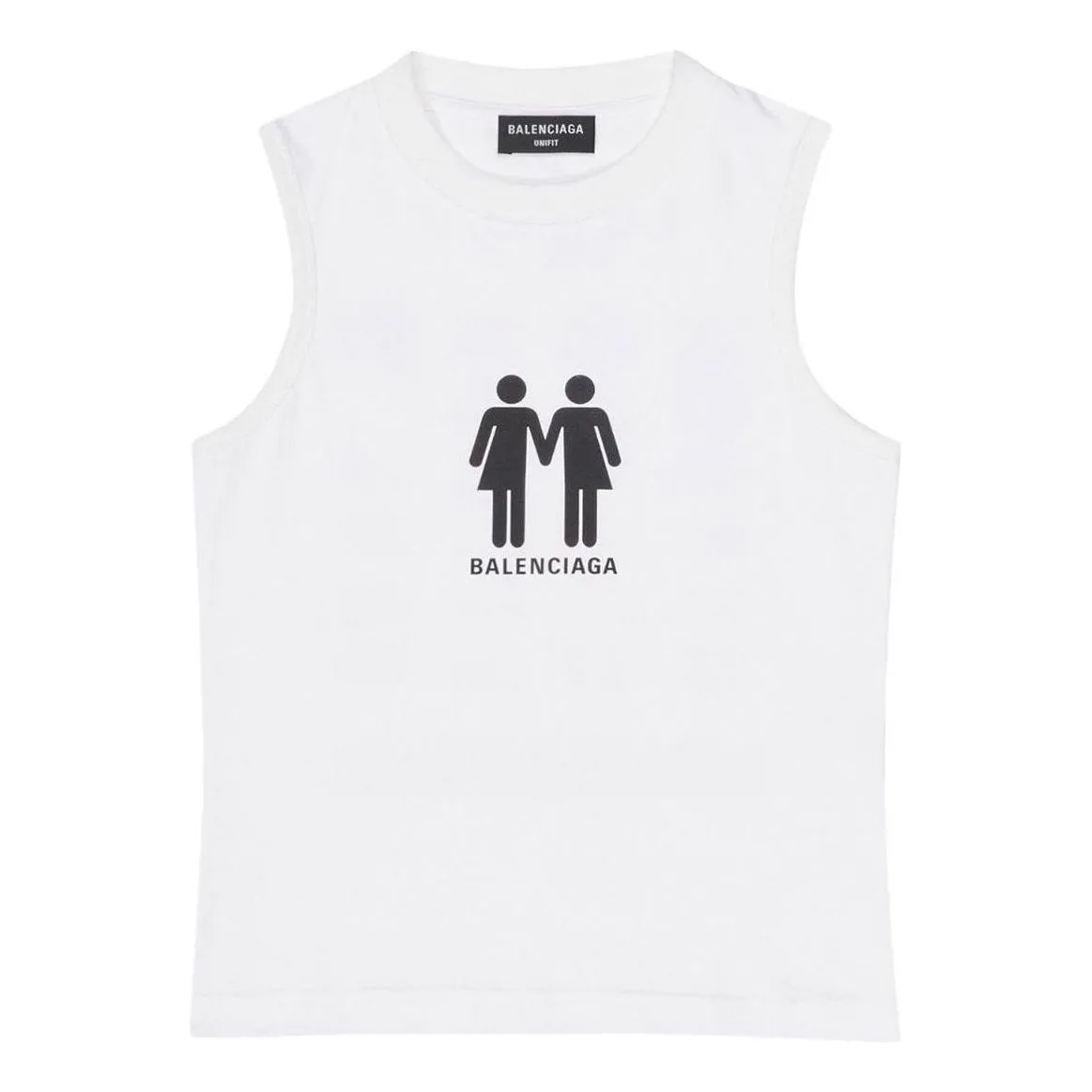Balenciaga Pride 22 Tank Top 'White Black' 698102TMVO40904 sold by KicksCrew