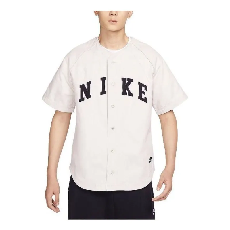 Nike Apricot Button Baseball shirt 'White' FQ7001-104 sold by KicksCrew