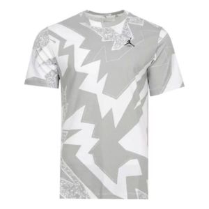 Air Jordan Essential All Over Print T-Shirt 'Grey White' DQ7368-100 sold by KicksCrew