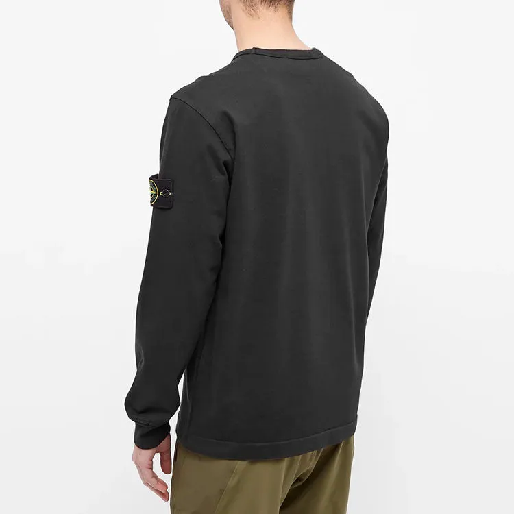 STONE ISLAND Lightweight Crew Sweatshirt 'Black' 751564450-V0029 sold by KicksCrew product image thumbnail 4