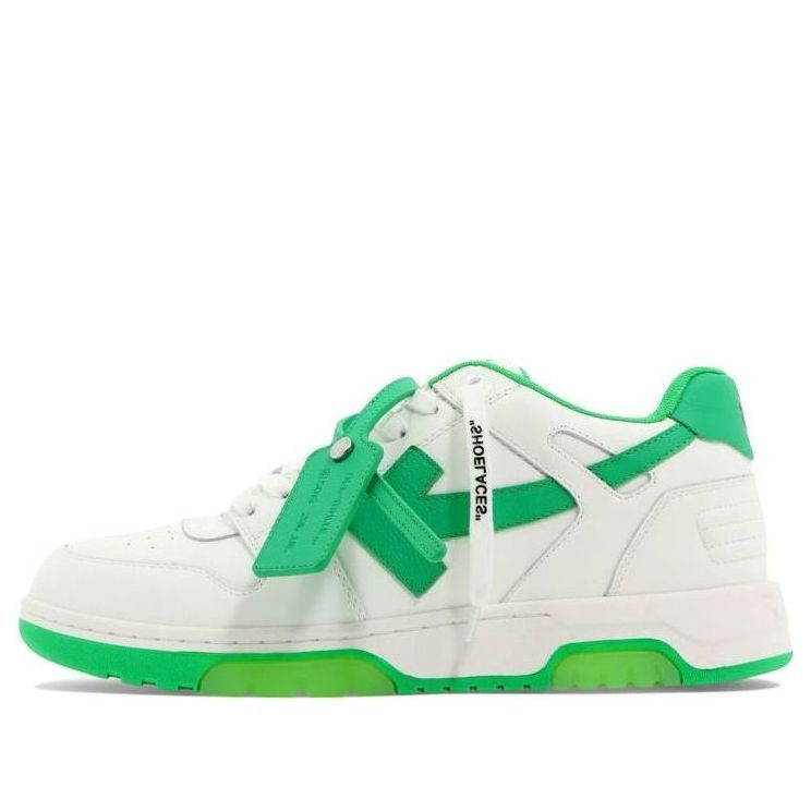Off-White Out Of Office Low-Top Sneaker 'Green White' OMIA189S22LEA0010155 sold by KicksCrew