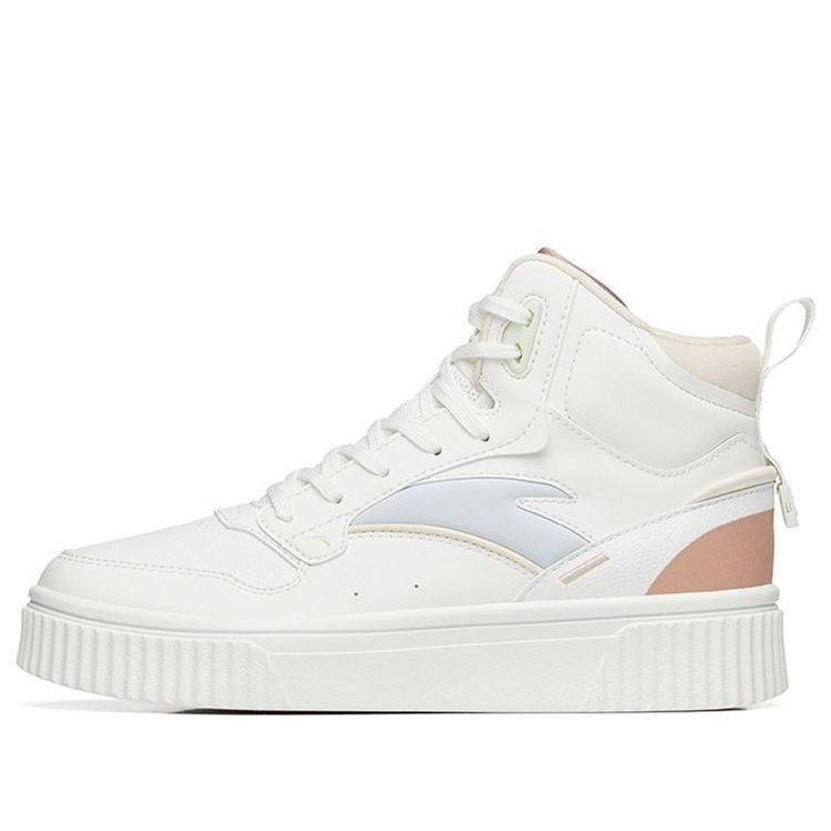(WMNS) ANTA High-Top Sneakers 'White Pink Blue' 922248015-2 sold by KicksCrew