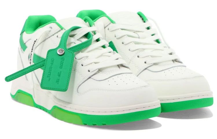 Off-White Out Of Office Low-Top Sneaker 'Green White' OMIA189S22LEA0010155 sold by KicksCrew product image thumbnail 3
