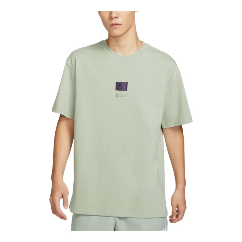 Nike Sportswear Label T-shirt Asia Sizing 'Light Green' FZ5393-370 sold by KicksCrew