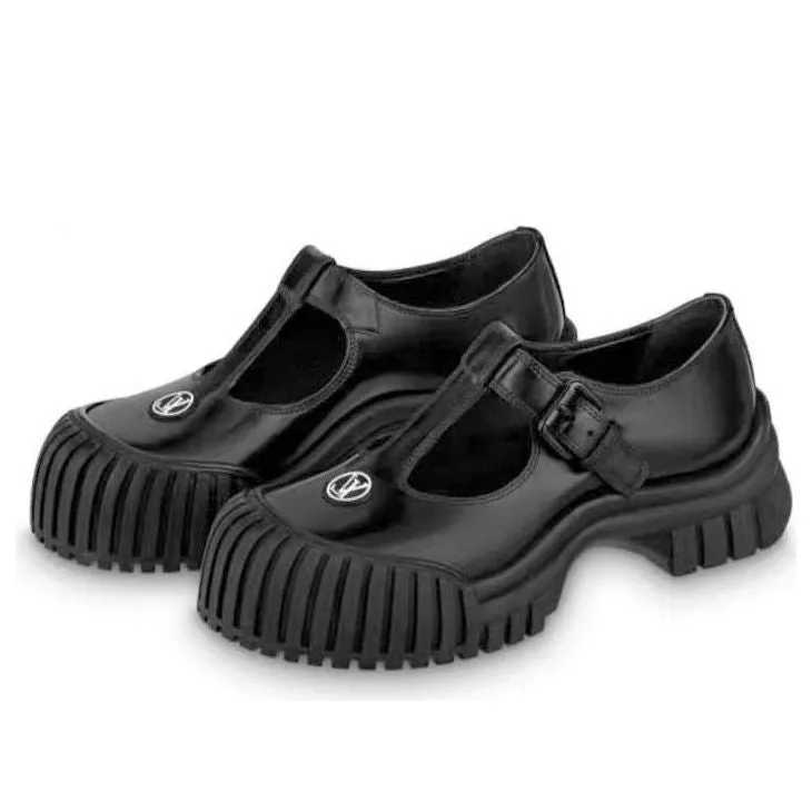 (WMNS) LOUIS VUITTON Ruby Mary Jane Shoes 'Black' 1ABUDF sold by KicksCrew product image thumbnail 2