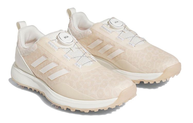 (WMNS) Adidas S2G BOA Spiked Golf Shoes 'Chalk White Wonder Quartz' GV9435 sold by KicksCrew product image thumbnail 3