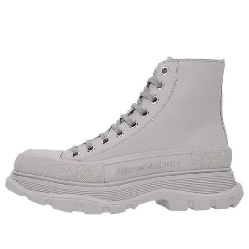 (WMNS) Alexander McQueen Tread Slick Boots 'Grey' 702041WHZ621626 sold by KicksCrew