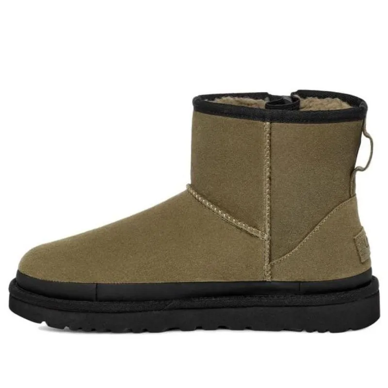 (WMNS) UGG Classic Mini Zipper Tape Logo 'Burnt Olive' 1144034-BTOL sold by KicksCrew