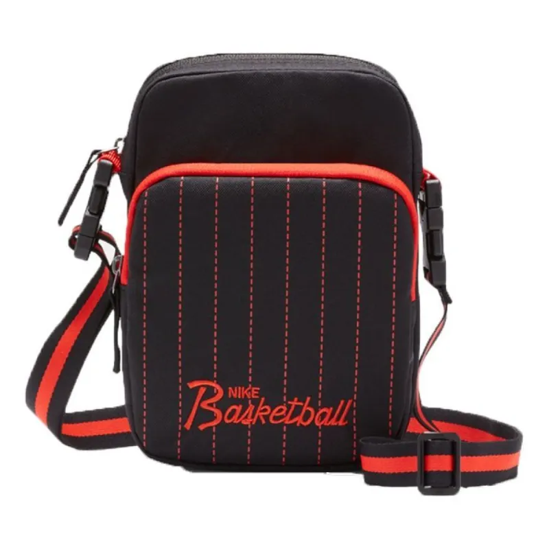 Nike Basketball Heritage Crossbody Bag 'Red Black' DD7234-010 sold by KicksCrew