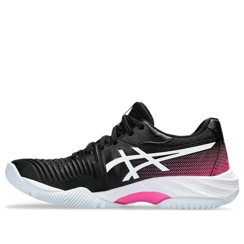 (WMNS) ASICS Netburner Ballistic FF 3 'Black Hot Pink' 1052A069-003 sold by KicksCrew