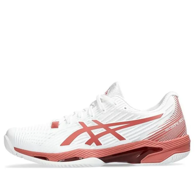 (WMNS) ASICS Solution Speed FF 2 'White Light Garnet' 1042A136-105 sold by KicksCrew