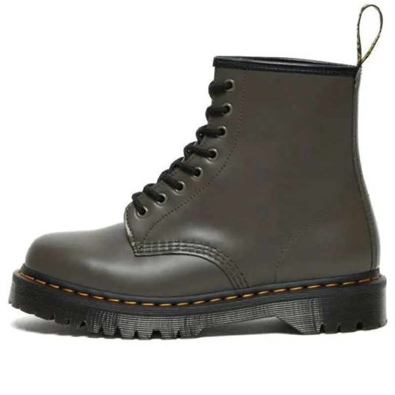 Dr.Martens 1460 Bex Smooth Leather Platform Boots 'Khaki Grey' 27140481 sold by KicksCrew