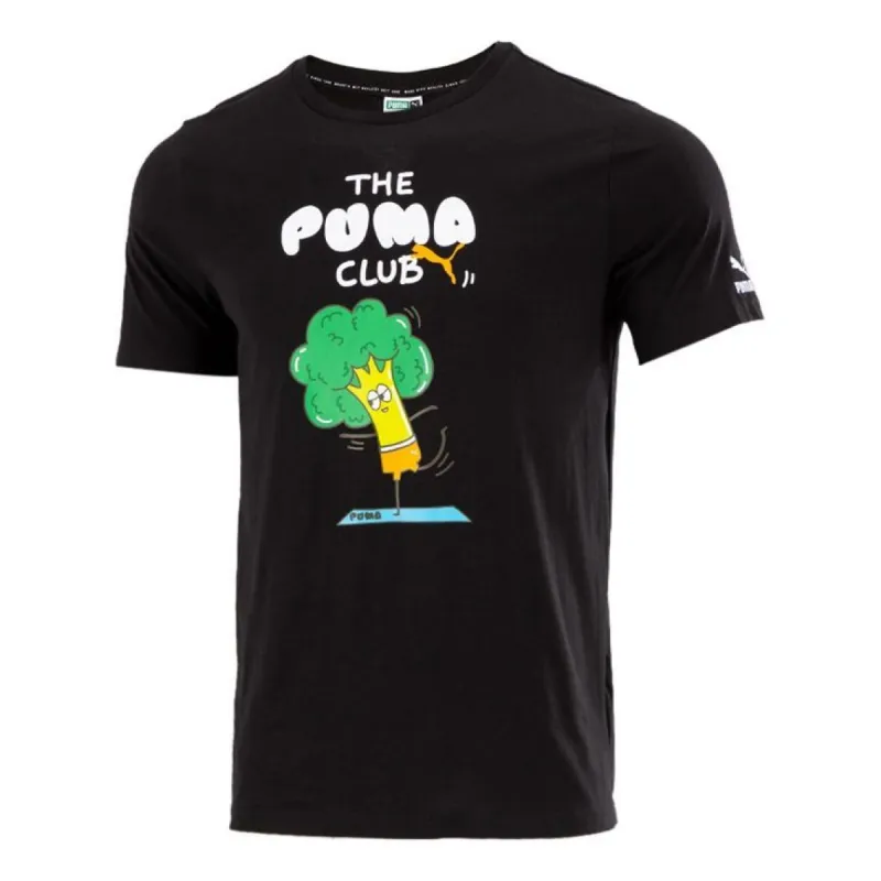 Puma Club Graphic T-Shirt 'Black' 533197-01 sold by KicksCrew