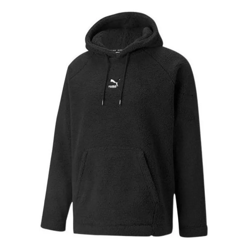 Puma Classics Sherpa Hoodie 'Black' 533122-01 sold by KicksCrew