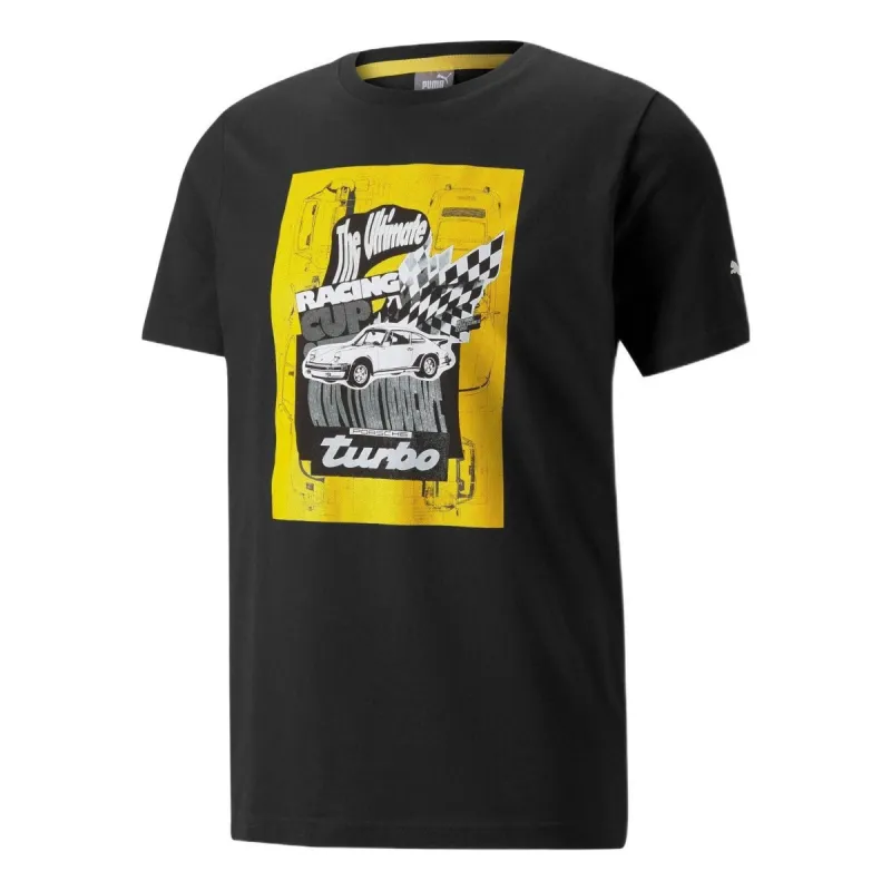 Puma Porsche Medium Graphic T-Shirt 'Black' 533785-01 sold by KicksCrew